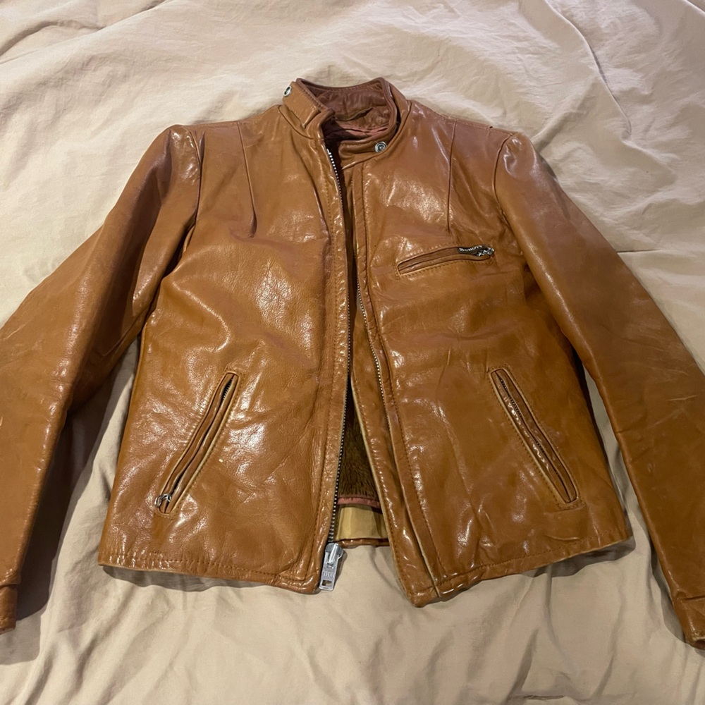 Leather Schott women’s jacket